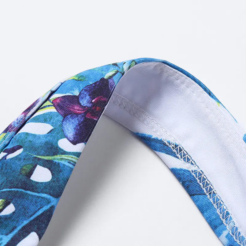 Chic Print Wireless Sports Bra