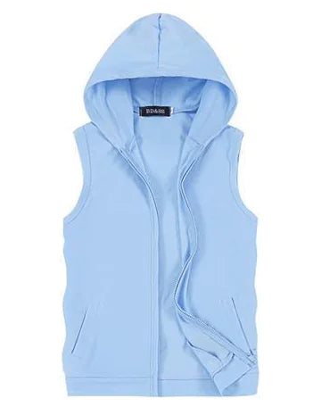 Men's Sleeveless Workout Hoodie for Gym and Running