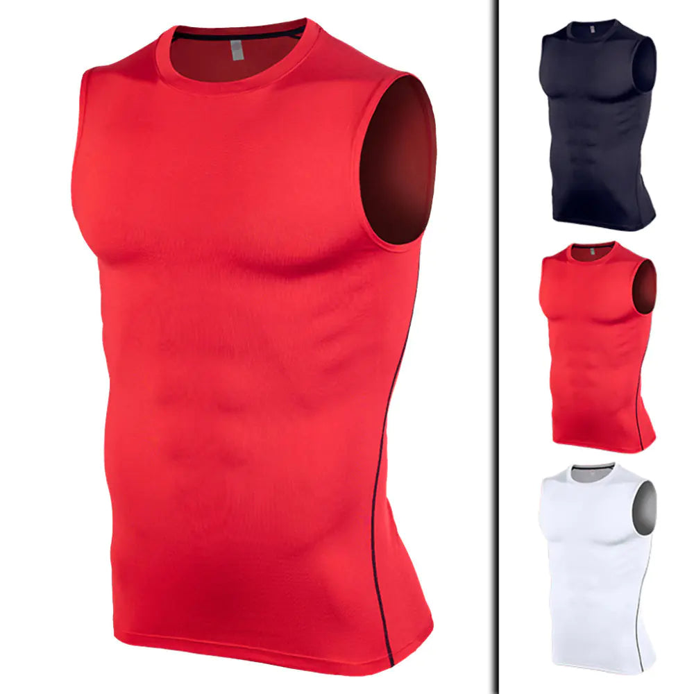 Men's Compression Workout Tank Top for Running and Gym